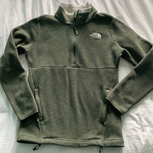 North face zip up sweater